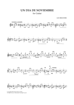 Un Dia De Noviembre von Leo Brouwer (Download) 