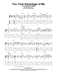 You Took Advantage Of Me von Richard Rodgers (Download) 