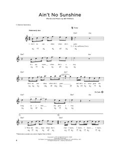 Ain't No Sunshine von Bill Withers (Download) 
