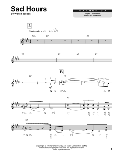 Sad Hours von Walter Jacobs (Download) 