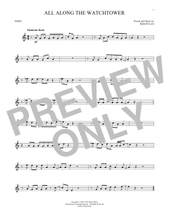 All Along The Watchtower von Bob Dylan (Download) 