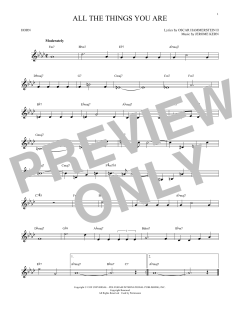 All The Things You Are von Jerome Kern (Download) 