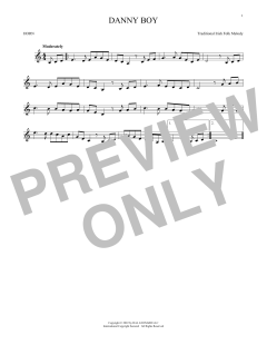 Danny Boy von Frederic Edward Weatherly (Download) 
