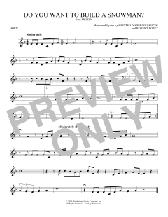 Do You Want To Build A Snowman? von Robert Lopez (Download) 