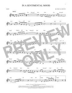 In A Sentimental Mood von Duke Ellington (Download) 