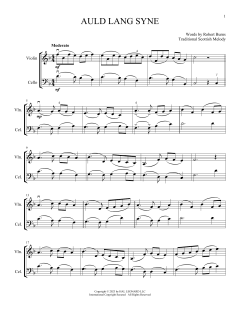 Auld Lang Syne von Robert Burns (Download) 