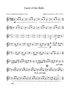 Carol Of The Bells von Traditional Ukranian Carol (Download) 