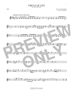 Circle Of Life von Elton John (Download) 