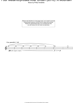 Four Metamorphoses After Britten von Philip Venables (Download) 