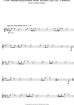 Four Metamorphoses After Britten von Philip Venables (Download) 