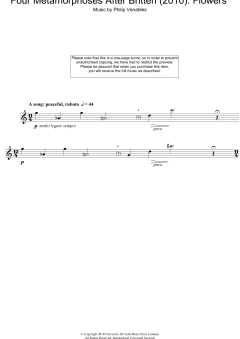 Four Metamorphoses After Britten von Philip Venables (Download) 