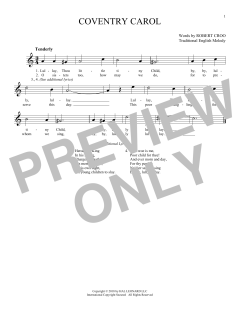 Coventry Carol von Robert Croo (Download) 