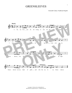 Greensleeves (Download) 