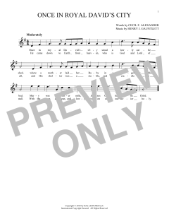 Once In Royal David's City von Cecil Frances Alexander (Download) 