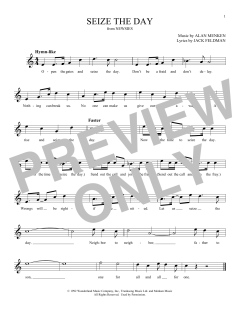 Seize The Day von Alan Menken (Download) 