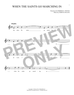 When The Saints Go Marching In von James M. Black (Download) 