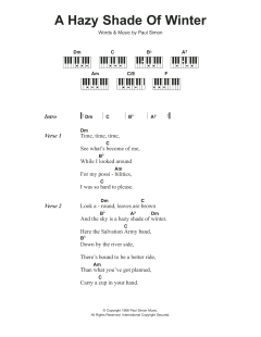 A Hazy Shade Of Winter von Simon & Garfunkel (Download) 