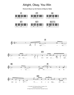 Alright, Okay, You Win von Peggy Lee (Download) 