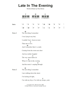 Late In The Evening von Paul Simon (Download) 