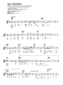 Only Yesterday von The Carpenters (Download) 