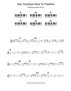 Say Goodbye Now To Pastime von Wolfgang Amadeus Mozart (Download) 
