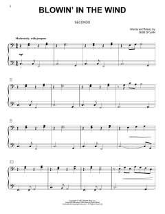 Blowin' In The Wind von Bob Dylan (Download) 