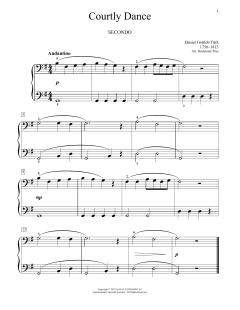Courtly Dance von Daniel Gottlob Türk (Download) 