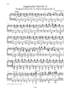 Hungarian Dance No. 5 von Johannes Brahms (Download) 