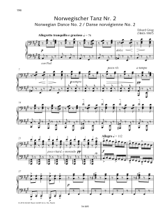 Norwegian Dance No. 2 von Edvard Grieg (Download) 