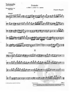 Sonate a-Moll von Diogenio Bigaglia 