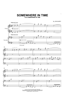 Somewhere In Time von John Barry (Download) 