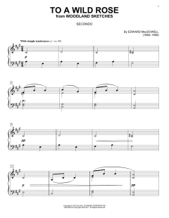 To A Wild Rose von Edward MacDowell (Download) 