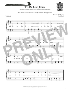 To Be Like Jesus von Mark Hayes (Download) 