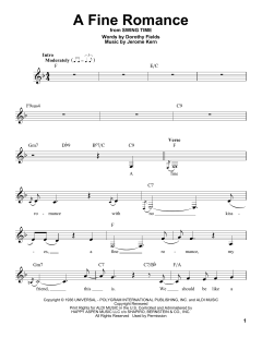 A Fine Romance von Dorothy Fields (Download) 
