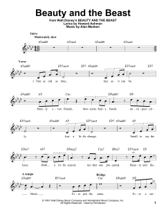 Beauty And The Beast von Alan Menken (Download) 