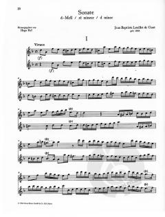 6 Duette Band 2 von Jean Baptiste Loeillet de Gant 