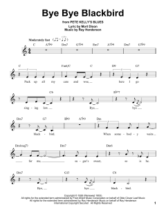 Bye Bye Blackbird von Mort Dixon (Download) 