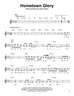 Hometown Glory von Adele (Download) 