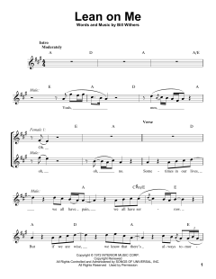 Lean On Me von Bill Withers (Download) 