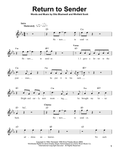 Return To Sender von Elvis Presley (Download) 