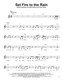 Set Fire To The Rain von Adele (Download) 