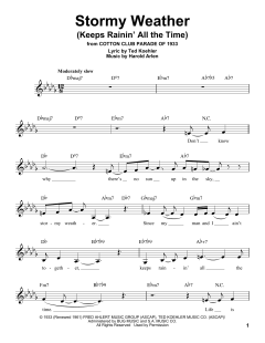 Stormy Weather von Ted Koehler (Download) 