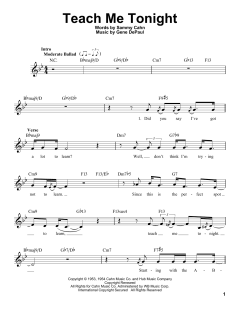 Teach Me Tonight von Sammy Cahn (Download) 