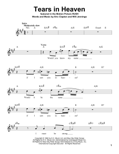 Tears In Heaven von Eric Clapton (Download) 