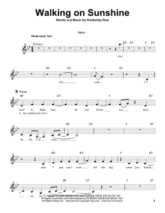 Walking On Sunshine von Katrina And The Waves (Download) 