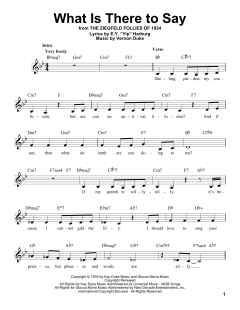What Is There To Say von Vernon Duke (Download) 