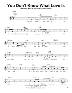 You Don't Know What Love Is von Carol Bruce (Download) 