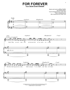 For Forever von Benj Pasek (Download) 
