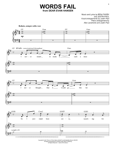 Words Fail von Benj Pasek (Download) 