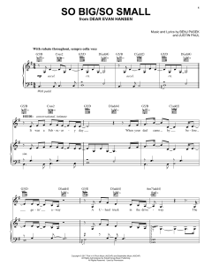 So Big/So Small von Benj Pasek (Download) 